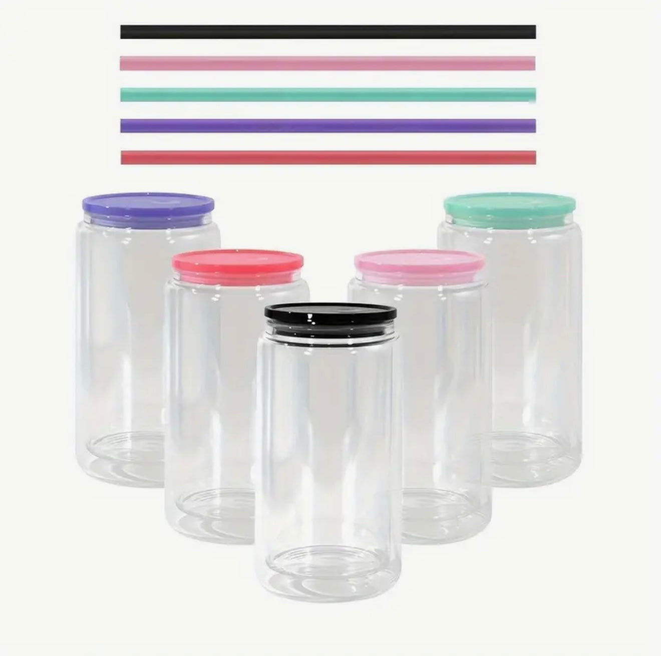 16oz Acrylic Customizable Glitter Cup